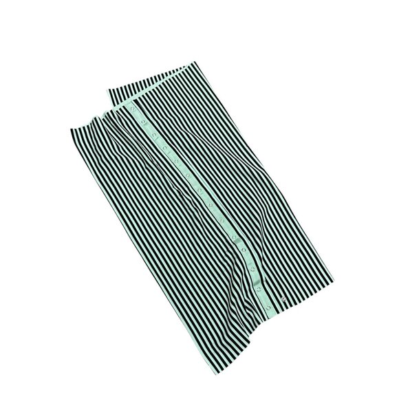 Lululemon Infinity Mint Green Stripe Snap Front Scarf - Picture 3 of 3